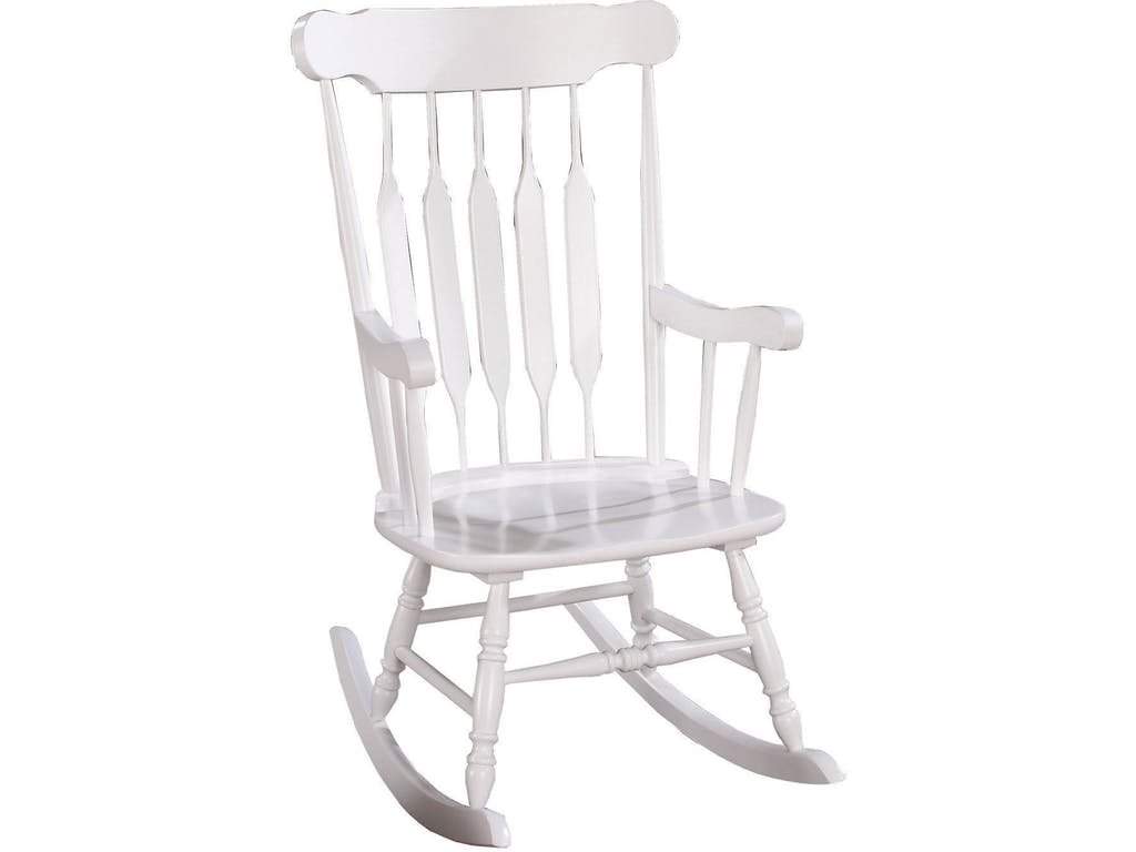 Coaster Home Furnishings CO- Rocking Chair, White