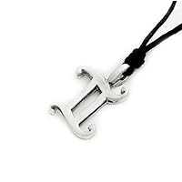 Gemini Silver Pewter Charm Necklace Pendant Jewelry
