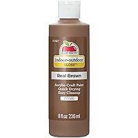 Gloss Acrylic Paint in Assorted Colors (8 oz), Gloss Real Brown