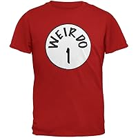 Halloween Weirdo 1 One Red Youth T-Shirt - Youth Large