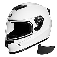 TRIANGLE Youth Kids Full Face Helmet Motorcycle Offroad Street Bike Lightweight with 2 Visors DOT Approved