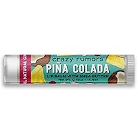 Crazy Rumors Piña Colada Lip Balm. 100% Natural, Vegan, Plant-Based, Made in USA (1-Pack)