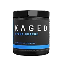 Kaged Premium Hydration Powder, Replinishing Sport Drink Mix, Hydracharge Electrolytes (Lemon Lime, 60 Servings)