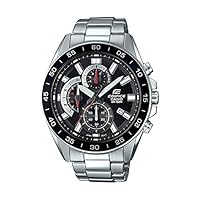 CASIO EDIFICE CHRONOGRAPH EFV-550D-1A Men's Wristwatch, Analog, Waterproof, Black, Silver, [Parallel Import], Bracelet Type, Bracelet Type