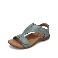 Taos The Show Premium Leather Women's Sandal - Experience Everyday Style, Comfort, Arch Support, Cooling Gel Padding and an Adjustable Fit for Exceptional Walking Comfort