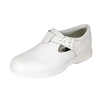Willa Women's Wide Width T-Strap Leather Shoes