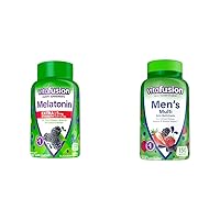 Extra Strength Melatonin Gummy Vitamins, 5mg, 120 ct Gummies & Adult Gummy Vitamins for Men, Berry Flavored Daily Multivitamins