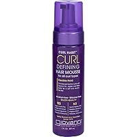 Cosmetics Curl Habit Defining Hair Mousse - For All Curl Types, Flexible Hold, Vegan, Cruelty Free - 7 oz (Pack of 3)