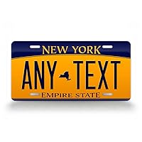 Custom New York License Plate Any Text Personalized NY Metal Auto Tag Aluminum Empire State