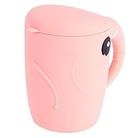 ERINGOGO 3 Pcs Cartoon Drink Cup Baby Training Cup Unbreakable Baby Cup Camping Drinking Glasses Baby Water Bottle Hot Cocoa Mug Tea Mug Elephant Water Cup Pink Child