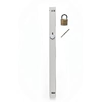 File Cabinet Locking Bar. Fits 2 and 3 Drawer File Cabinets. Includes Padlock and Cobalt Drill Bit. (Beige)