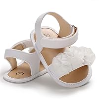 LAFEGEN Infant Baby Girls Summer Sandals Newborn Toddler First Walker Crib Dress Shoes