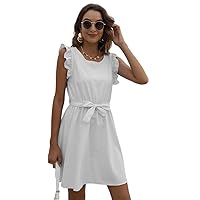 Unique Women Maxi Dress Sleeveless Solid Summer Beach Wear to Work Bohemia Mini Dress