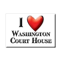 Washington Court House (OH) Fridge Magnet USA Ohio Souvenir I Love Gift Present
