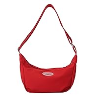 KieTeiiK Cross Body Bag,Versatile Nylon Crossbody Bag Dumpling Bag Simple Tote Bag Sling Bags Casual Bags Shoulder Bag Handbags for Women Girls
