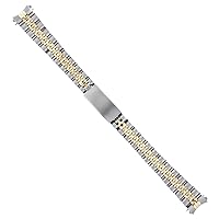 Ewatchparts LADIES 18K/SS 13MM JUBILEE WATCH BAND COMPATIBLE WITH LADY 26MM ROLEX 69178 6917 69173 WATCH