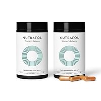 Nutrafol Women's Balance Hair Growth Supplements, Ages 45 and Up, Clinically Proven Hair Supplement for Visibly Thicker Hair and Scalp Coverage, Dermatologist Recommended - 2 Month Supply, Pack of 2