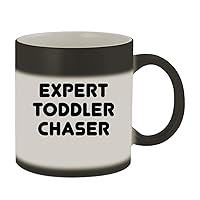 Expert Toddler Chaser - 11oz Ceramic Color Changing Mug, Matte Black