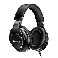 Shure SRH440A Over-Ear Wired Headphones for Monitoring & Recording, Professional Studio Grade, Enhanced Frequency Response, Work with All Audio Devices, Adjustable & Collapsible Design - 2022 Version