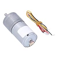 Crazy Sales Brushless DC Motor, JGA25‑2430 Speed Reduction Motors Low Noise with 4mm D Shaft for Model Cars for Smart Home Appliances(77RPM)