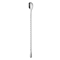 OGGI Spiral Handle Bar Spoon Cocktail Mixing Spoon - Elegant Bar Mixing Spoon with 13 inches / 33.5 cm Swivel Handle, Essential Mixology Bartender Kit, Old Fashioned Kit, Stainless Steel