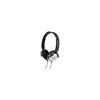 Panasonic Stereo Headphones On Ear Headphones with XBS Port, Integrated Volume Controller and Lightweight Foldable Design - RP-HT227-K (Black & Silver)