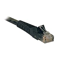 TRIPP LITE Cat6 Gigabit Snagless Molded Patch Cable RJ45, 3', 50 Pack (N201-003-BK50BP), Black