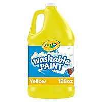 Crayola Washable Paint For Kids - Yellow (1 Gallon), Kids Arts And Crafts Supplies, Non Toxic, Bulk