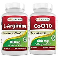 Best Naturals L-Arginine 1000 mg & CoQ10 600 mg