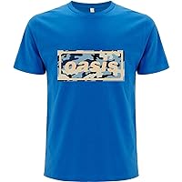 Oasis Men's Camo Logo T-Shirt Blue