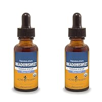 Herb Pharm Certified Organic Meadowsweet Liquid Extract for Minor Pain - 1 Ounce (DMEAD01) (Pack of 2)