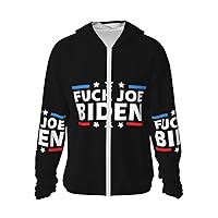 Fuck Joe Biden Sun Protection Hoodies Woman'S Upf 50+ Tees Unisex With Pocket Shirts