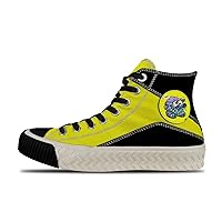 Popular Graffiti (49),yellow4 Custom high top lace up Non Slip Shock Absorbing Sneakers Sneakers with Fashionable Patterns