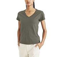 Dockers Women's Slim Fit Short Sleeve Favorite V-Neck Tee Shirt