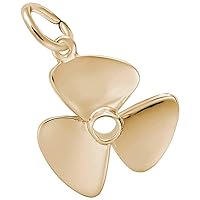 Rembrandt Charms Propeller Charm, 10K Yellow Gold