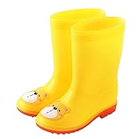 Bear Cartoon Character Rain Shoes Children's Rain Shoes Boys And Girls Water Shoes Baby Rain Boots Water Shoes Size 12
