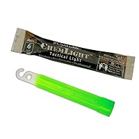 Chemlight Light Stick, Military Grade, 6 Hour Duration, 4 Inches, 100 Pack