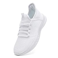 Tennis Shoes for Men Running Gym Sneakers White 7.5