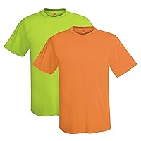 Hanes Men's Short Sleeve Cool DRI T-Shirt UPF 50+, 82/SH, X-Large (Pack of 2)