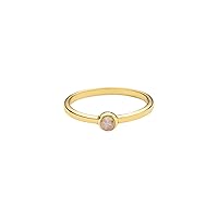 Inspired Ring - Gold Vermeil Ring for Women - Stackable, Eternity, Friendship Rings - Infinity Knot or Celestial Moonstone Ring for Women & Teen Girls, Jewelry Ring