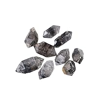 5PCS Herkimer Diamond Crystal Healing Raw Stones Double Point Crystal (S 1-1.5cm)