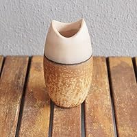2 Pack Koi 6.3 inch Handmade Ceramic Raku Vase - Pottery Gifts for Her, Boho, Gift Box, Gift for Mom, Bridesmaid Wedding Gift, Home Décor - OV
