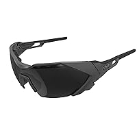Mechanix Wear: Vision Type-E Safety Glasses with Advanced Anti Fog, Scratch Resistant, Grey Half Framed Protective Eyewear, Lightweight, Adjustable Arms and Nose, For Outdoor Use (Smoke Lens)