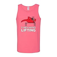 T Rex Hates Lifting Tank Tops Funny Workout Gym Unisex Tanktop