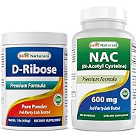 D-Ribose Powder 1 Pound & NAC 600 mg