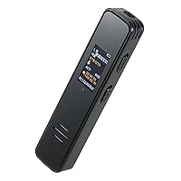 Voice Activated Recorder,Audio Recorder Mini Digital Voice Activated Recorder 64GB Dictaphone Support MP3 Music Playing/Timer Recording/Password Protection/A-B Repeat/OTG Function Rechargeable