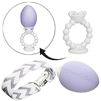 The Teething Egg and Grippie Ring- Baby Development Toys 6 to 12 Months, 3 Month old Baby Boy or Girl, 4 Month Toys, Baby Sensory and Development Toys up to 18 Months