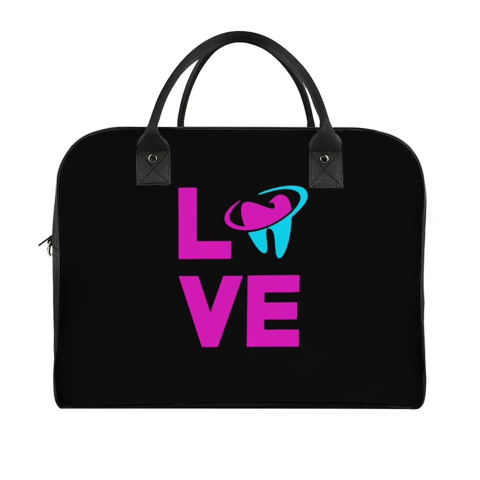Love Dental Hygienist Large Crossbody Bag Laptop Bags Shoulder Handbags Tote with Strap for Travel Office