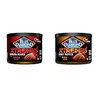Blue Diamond Almonds XTREMES Carolina Reaper and Ghost Pepper Flavored Snack Nuts, 6 Oz Cans