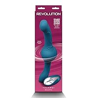 Revolution Tsunami Silicone Massager for Male - G and P Spot Stimulation, Rechargeable, Water Resistant, 30cm x 7cm, 12 Months Warranty